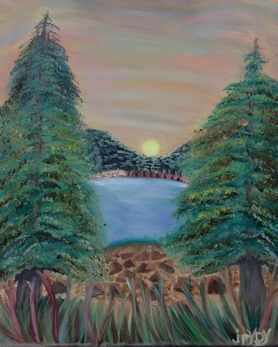 Amazing Sunset, Painting - Oil On Canvas by Dora Ybarra