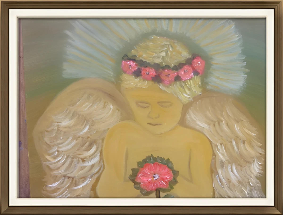 Angelic Image of Beauty, Painting - Oil On Canvas by Dora Ybarra