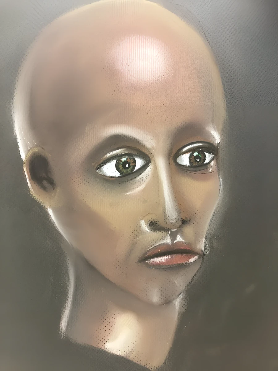 Beauty and Silence, Pastel - Pastel And Indian Ink by Dora Ybarra