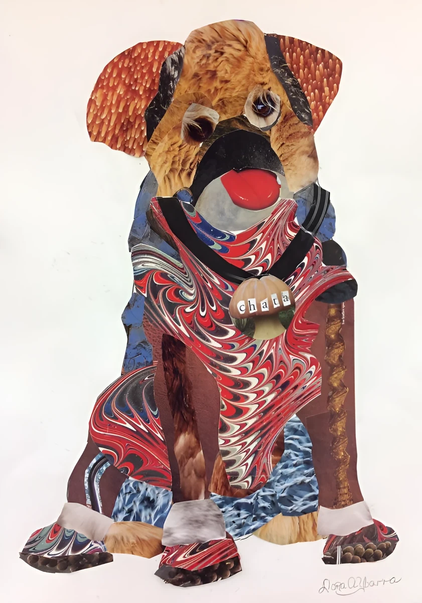 Chata, Tapestry - Textile - Collage by Dora Ybarra