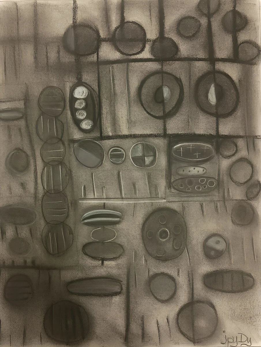 Connect The Dots, Drawing - Chalks by Dora Ybarra