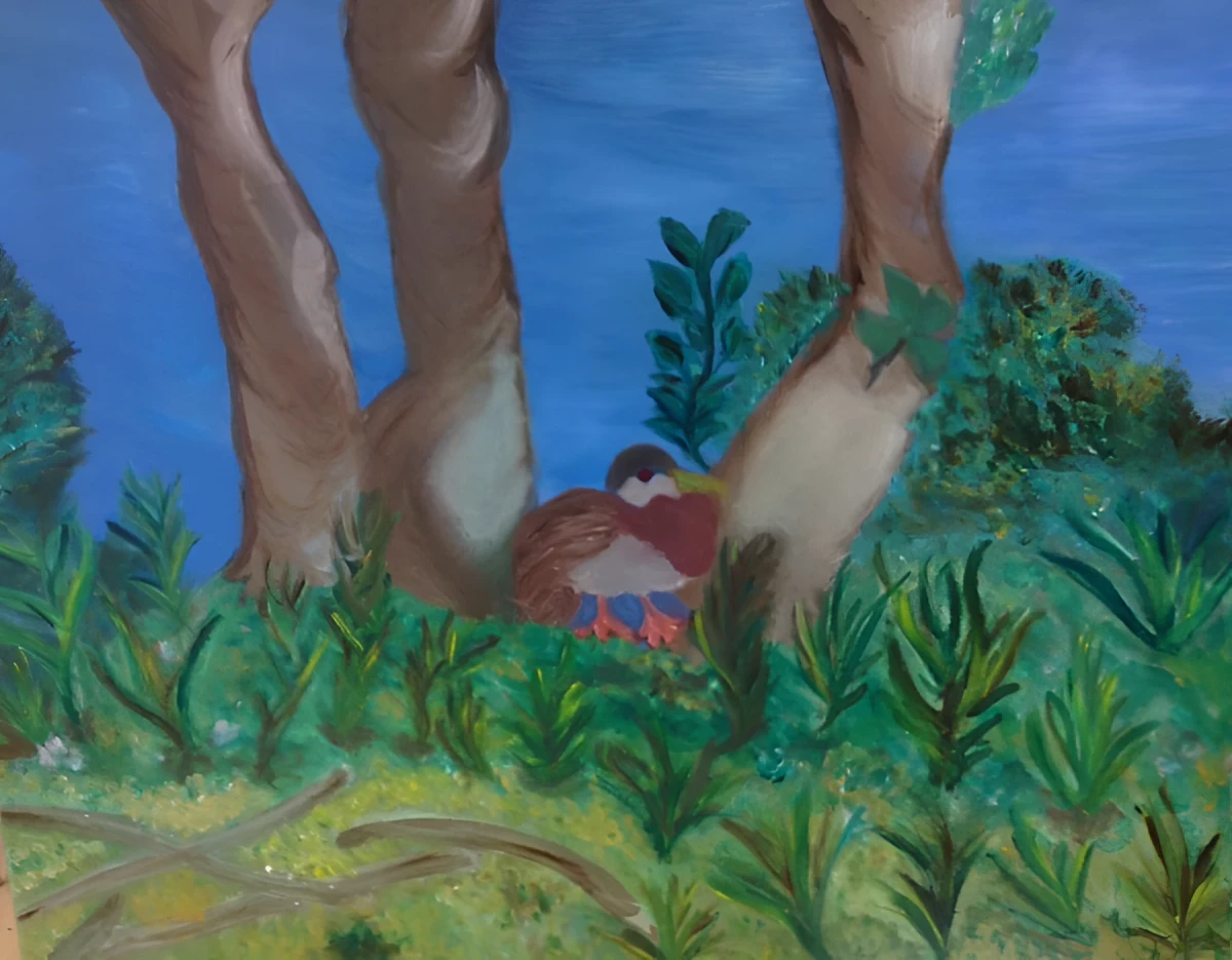 Enjoying Woodlawn Lake, Painting - Oil On. Anvas by Dora Ybarra