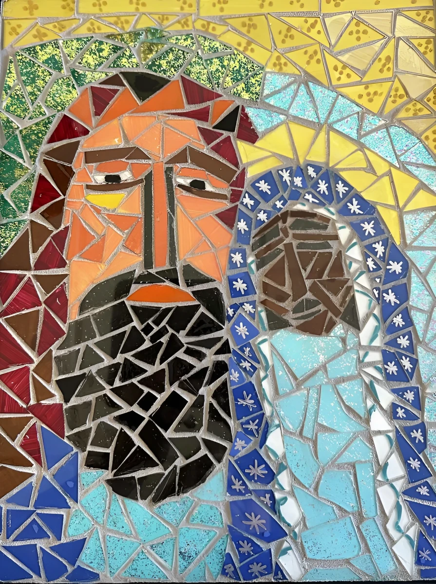Essence of Faith, Painting - Glass Art by Dora Ybarra