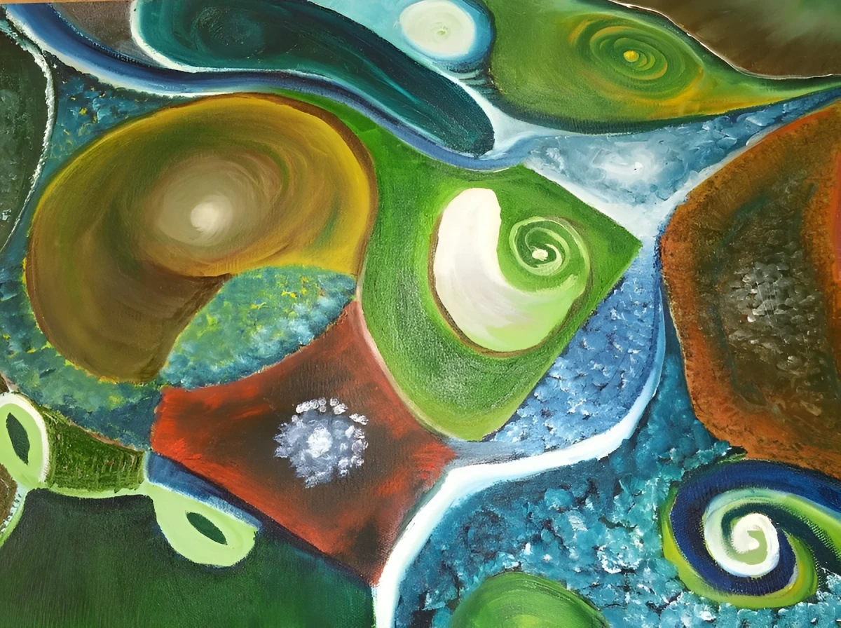 Fish of the sea, Painting - Oil On Canvas by Dora Ybarra