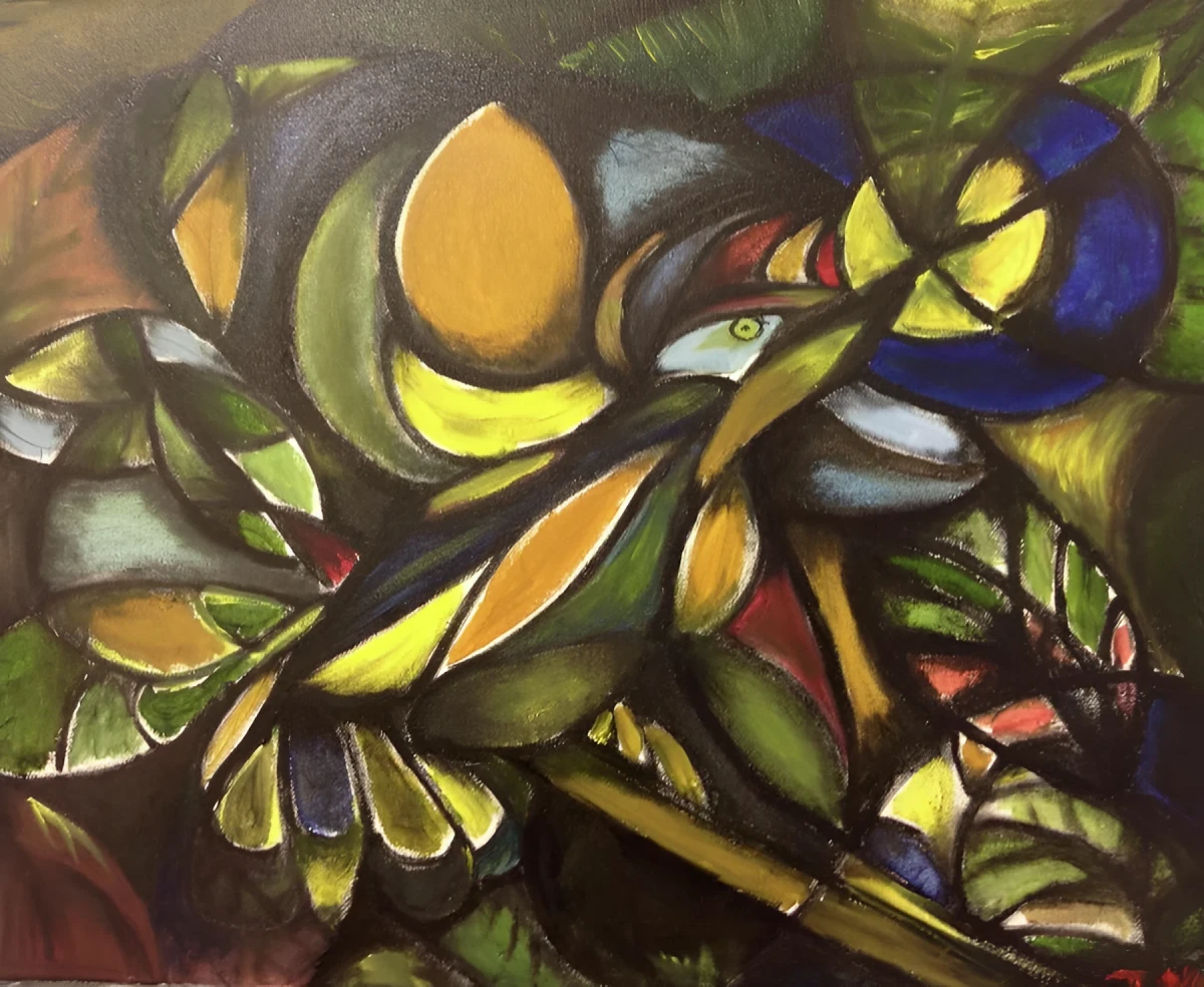 Fly No Matter The Distance, Painting - Oil On Canvas by Dora Ybarra