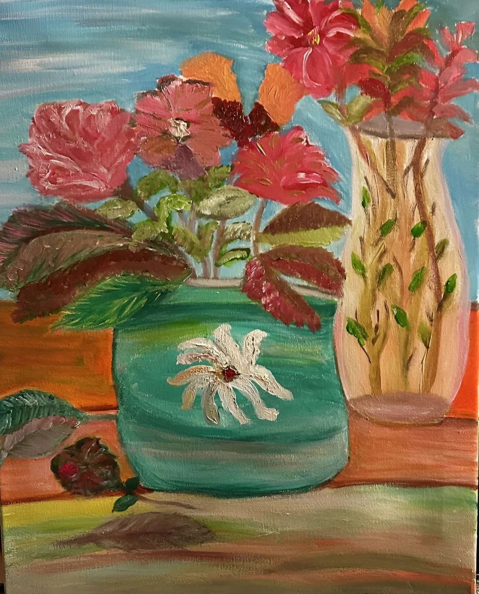 Imagine Still Life, Painting - Oil On Canvas by Dora Ybarra
