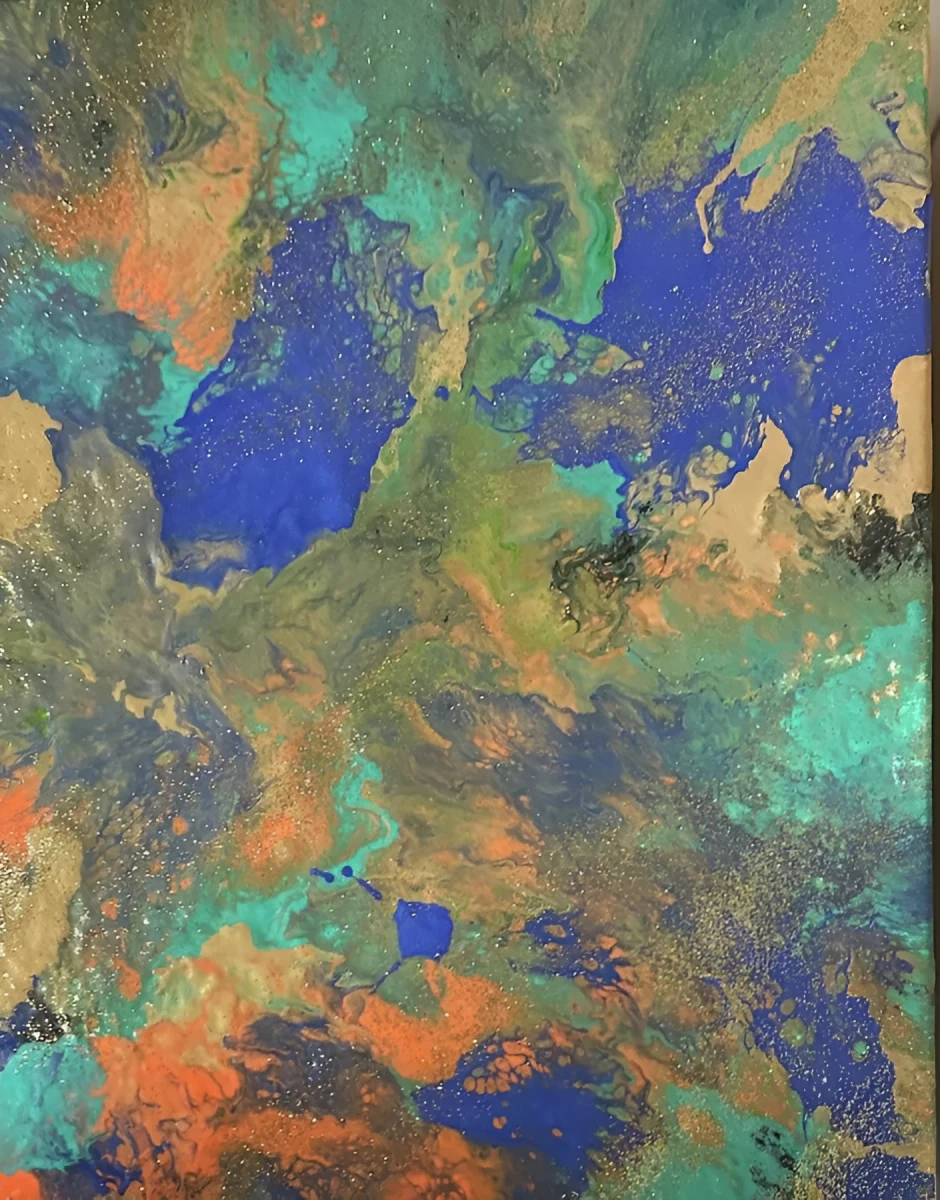 Imagine this Earth, Painting - Acrylic On Canvas by Dora Ybarra
