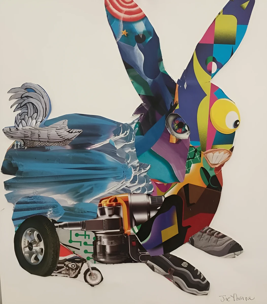 Mechanical Rabbit, Mixed Media - Collage by Dora Ybarra