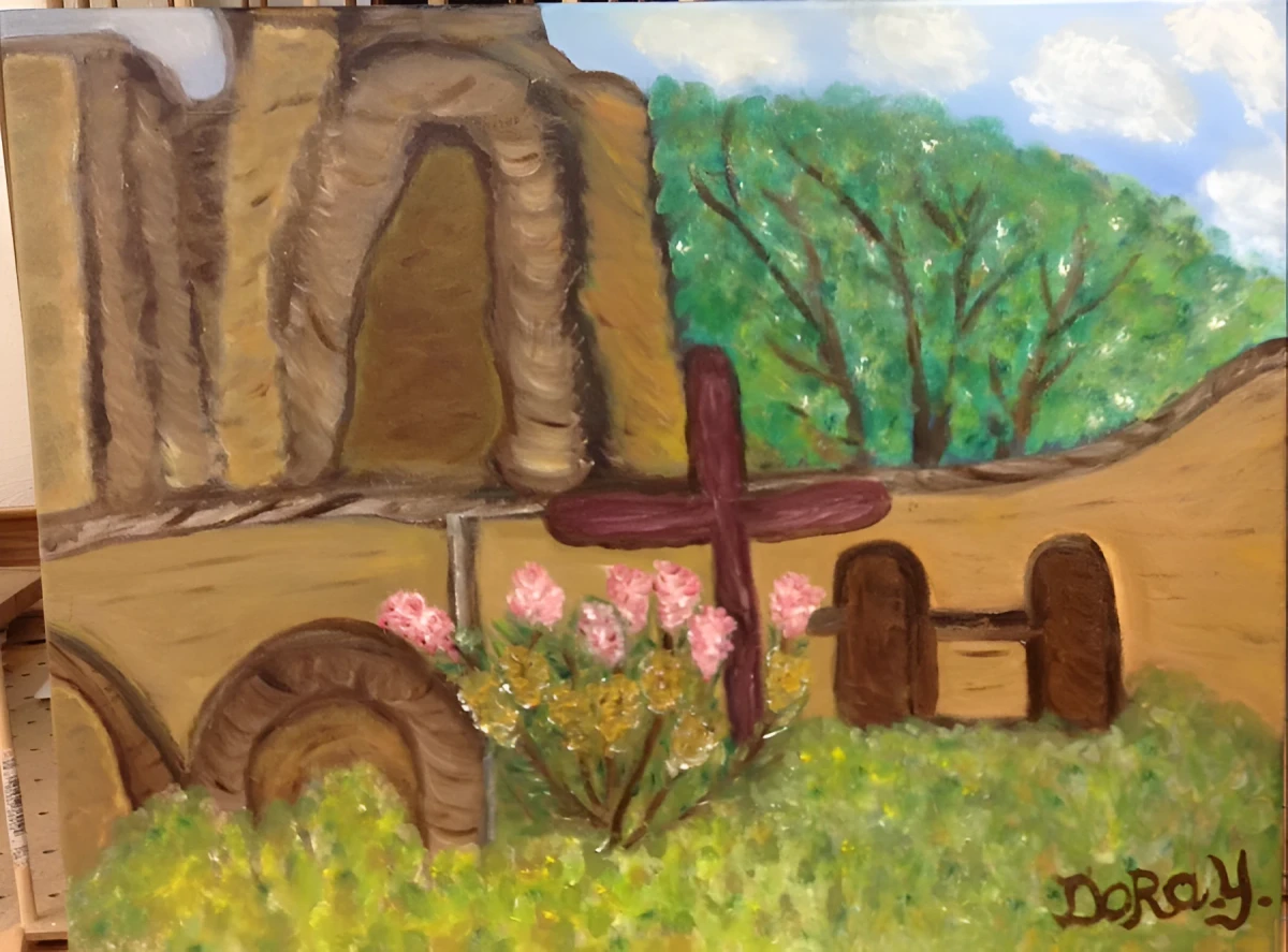 Mission San Jose, Painting - Oil On Canvas by Dora Ybarra