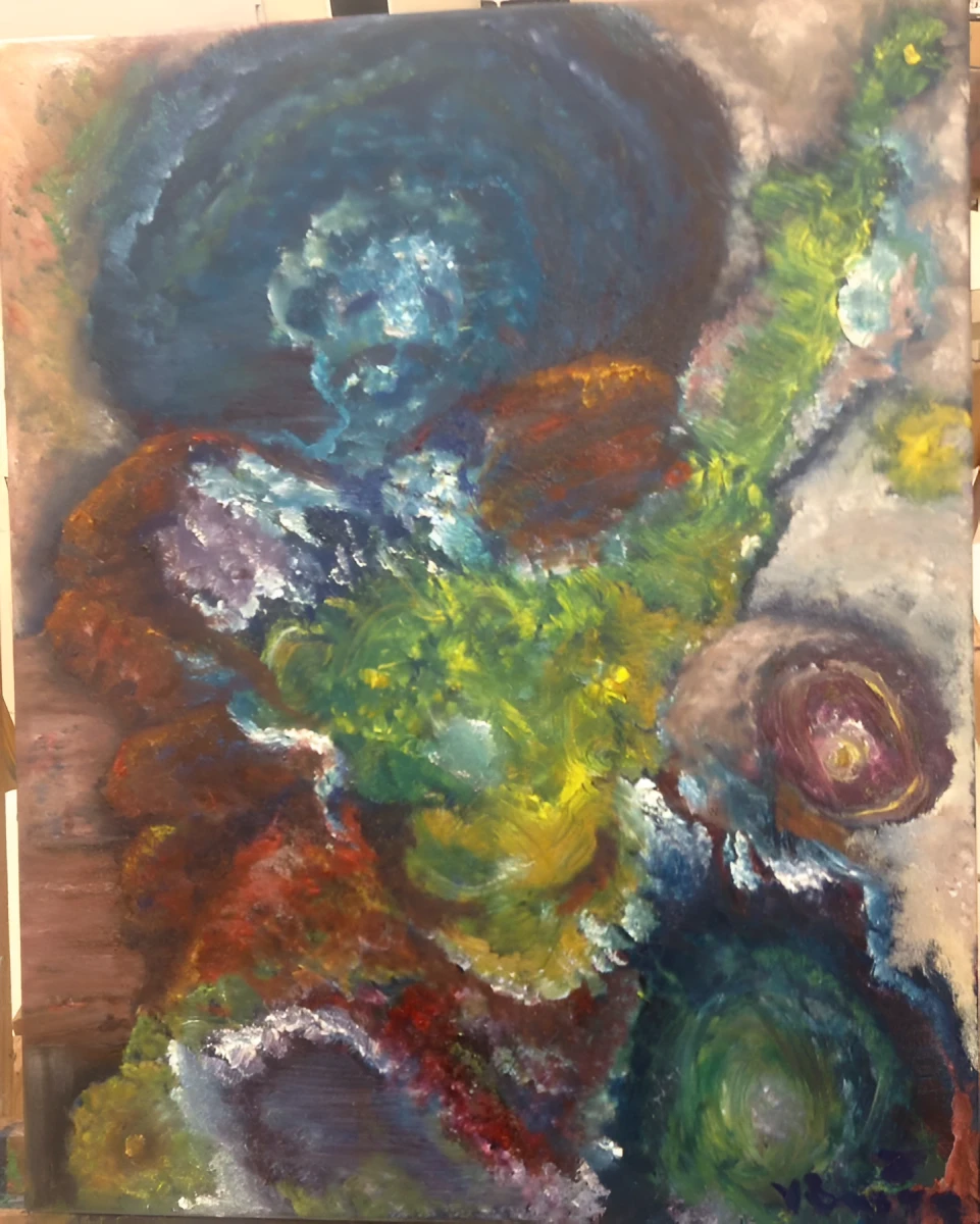 Music at its Finest, Painting - Oil On Canvas by Dora Ybarra