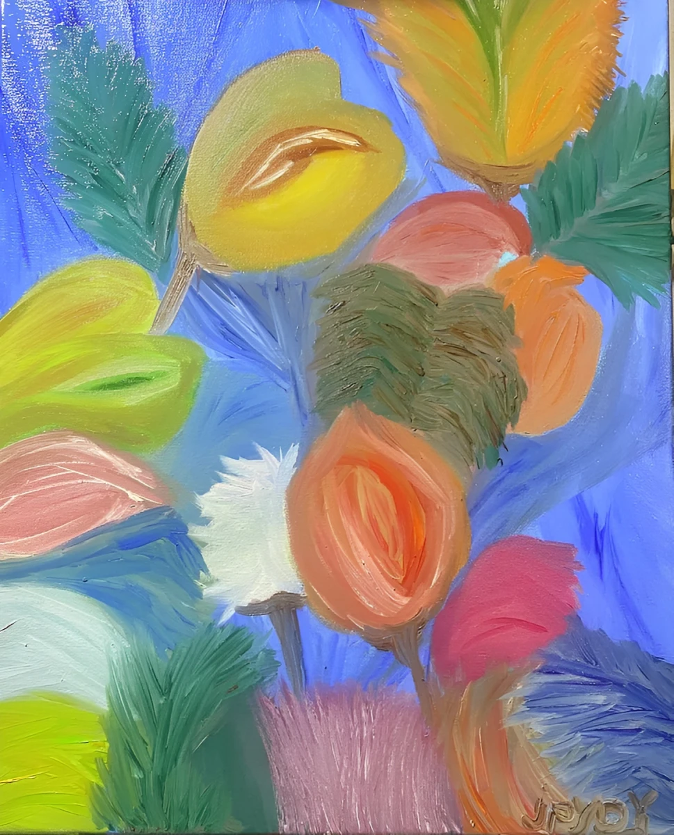 Mystical Bundle, Painting - Oil On Canvas by Dora Ybarra