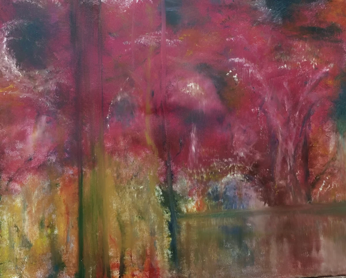Natures Colorful Glowing Beauty, Painting - Oil On Canvas by Dora Ybarra