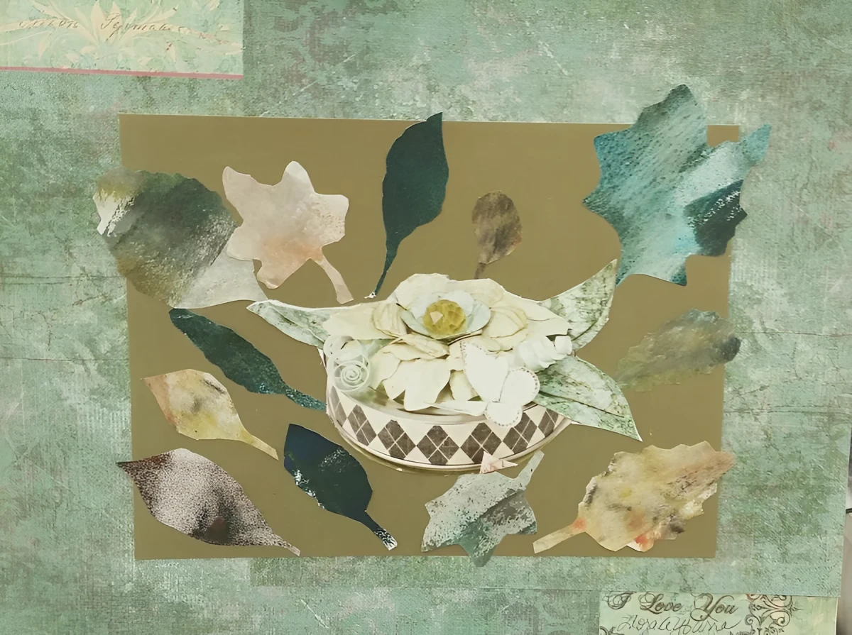 Natures Golden Beautiful Flowers, Mixed Media - Collage by Dora Ybarra
