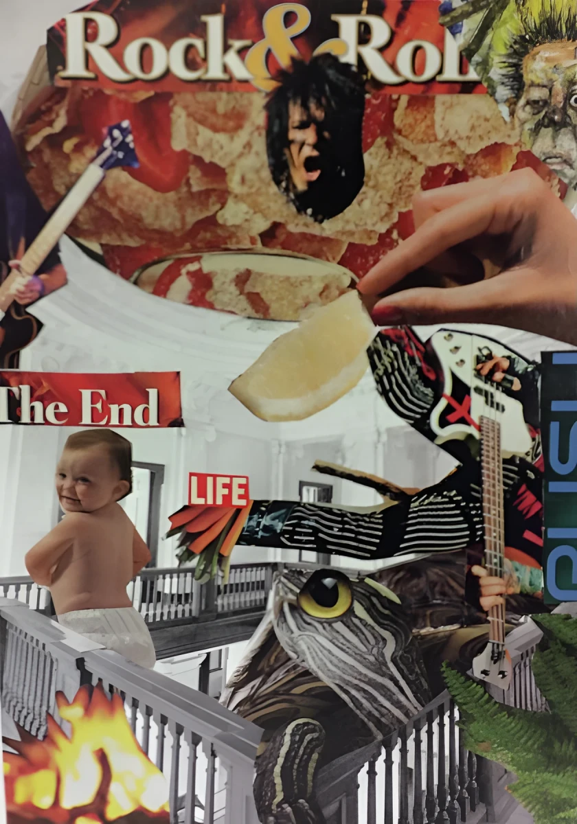 No Fear Just Rock And Roll, Mixed Media - Collage by Dora Ybarra