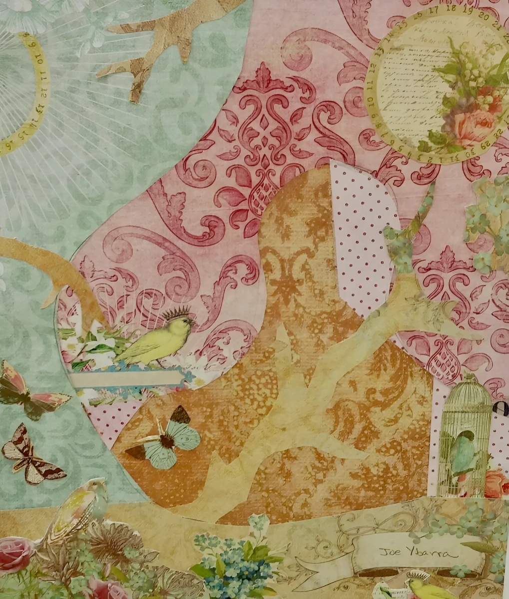 Paradise At Work, Mixed Media - Collage by Dora Ybarra