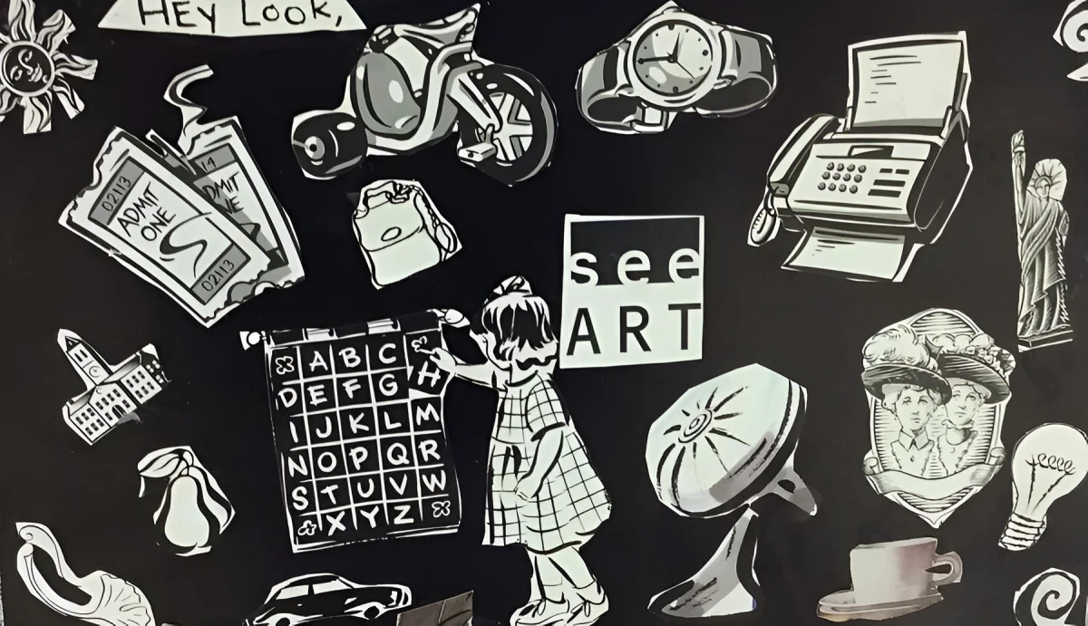 Past Objects and Teaching, Mixed Media - Collage by Dora Ybarra