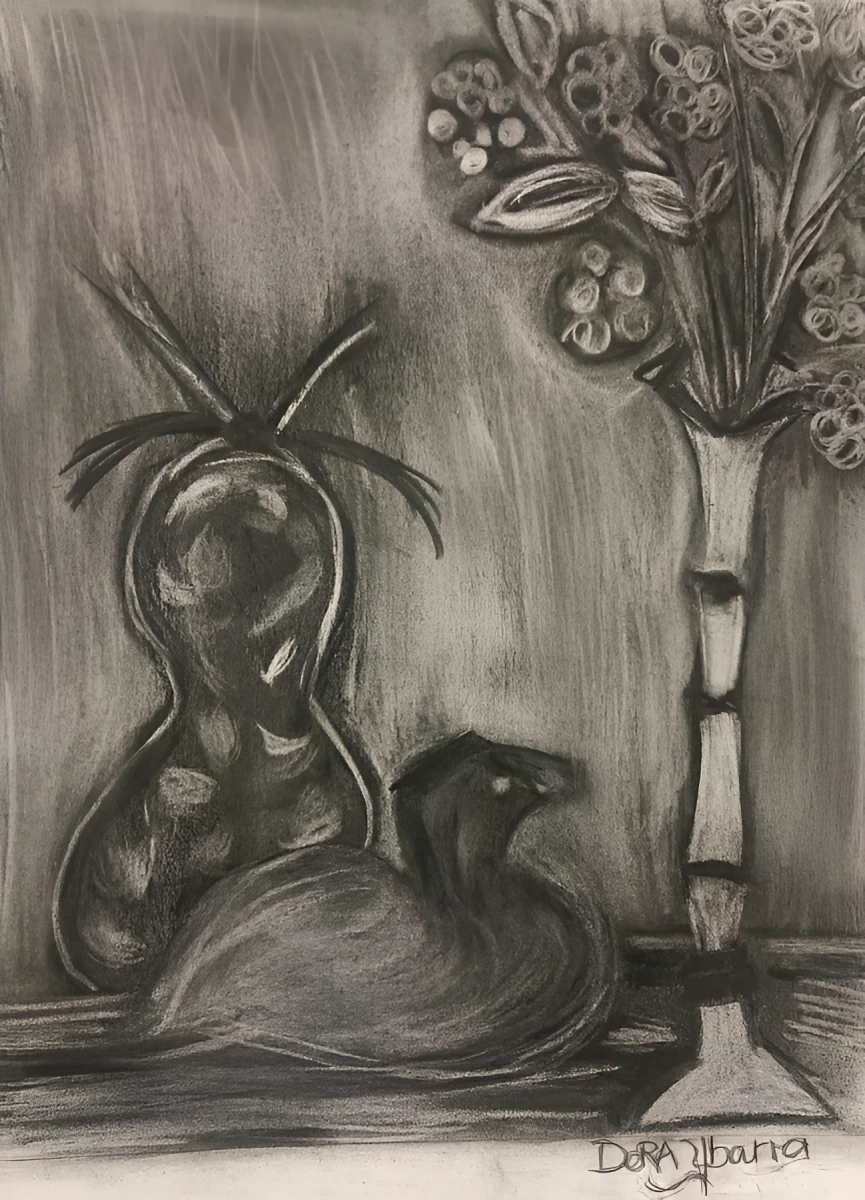 Pieces of Beauty and Life, Drawing - Chalk Eraser Pencil by Dora Ybarra