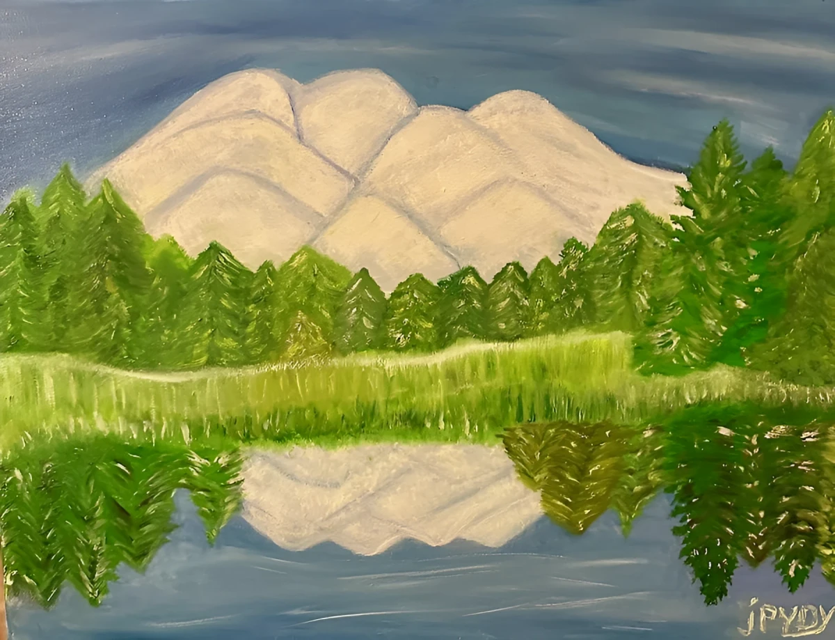 Reflection From Afar, Painting - Oil On Canvas by Dora Ybarra