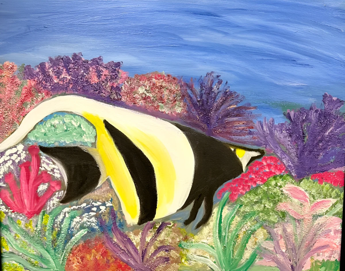SeaLife Survival, Painting - Oil On Canvas by Dora Ybarra