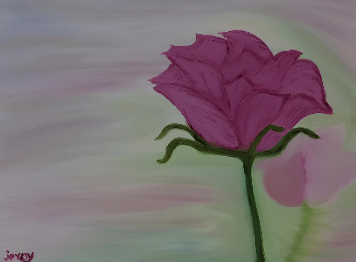 Shadow Rose, Painting - Oil On Canvas by Dora Ybarra