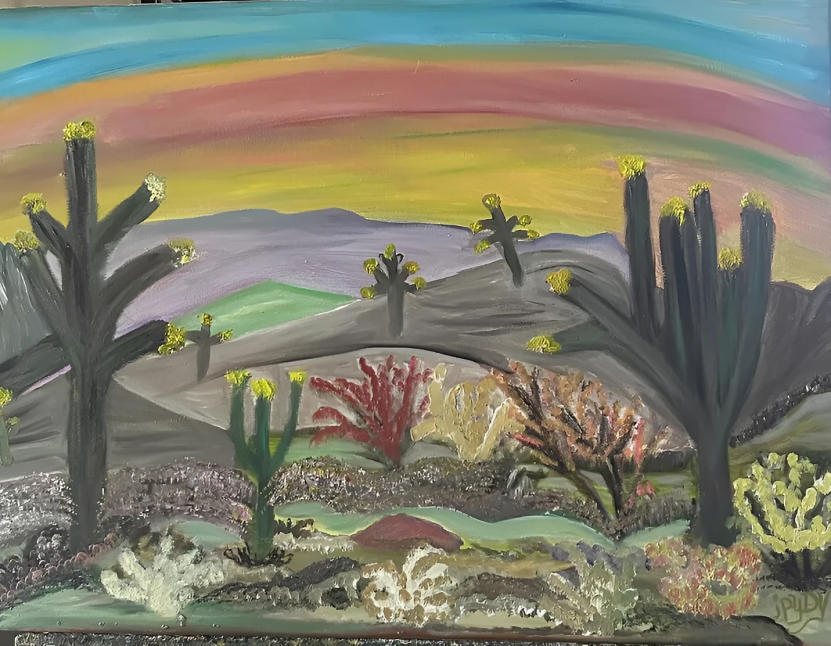 Sherbert Sunset, Painting - Oil On Canvas by Dora Ybarra