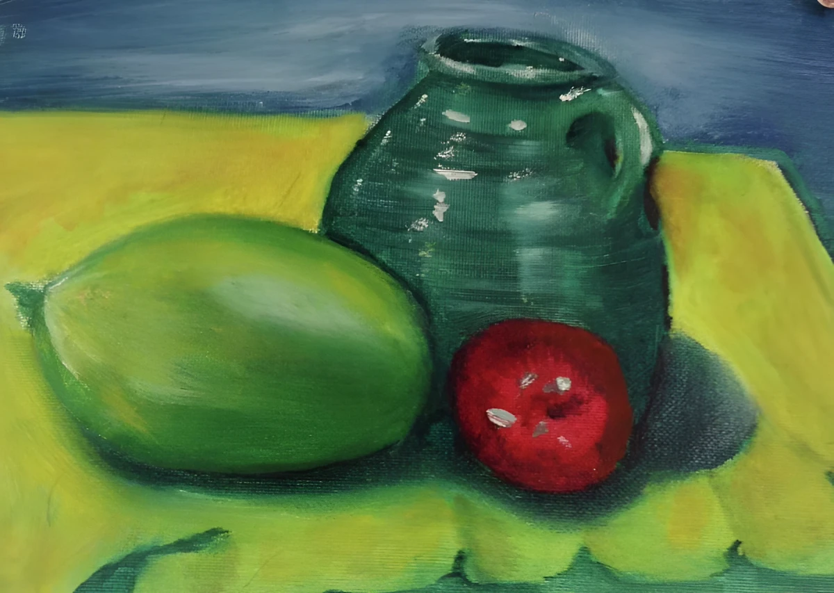Simple Meal, Painting - Oil On Canvas by Dora Ybarra