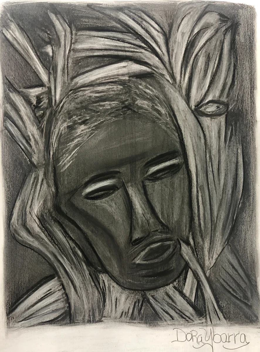 So tired, Drawing - Chalk And Eraser by Dora Ybarra