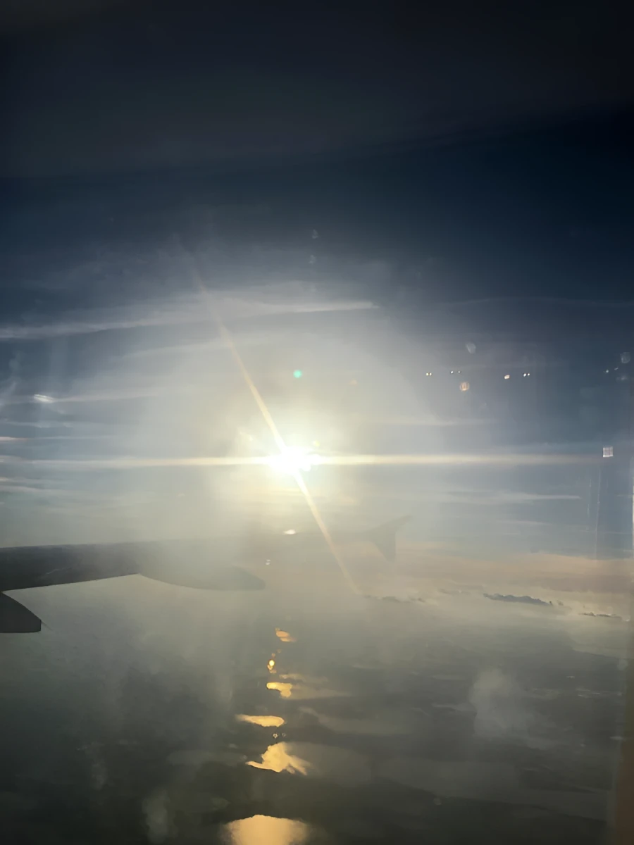 Stairway to Heaven As I Fly, Photograph - Action Photo On Airplane by Dora Ybarra