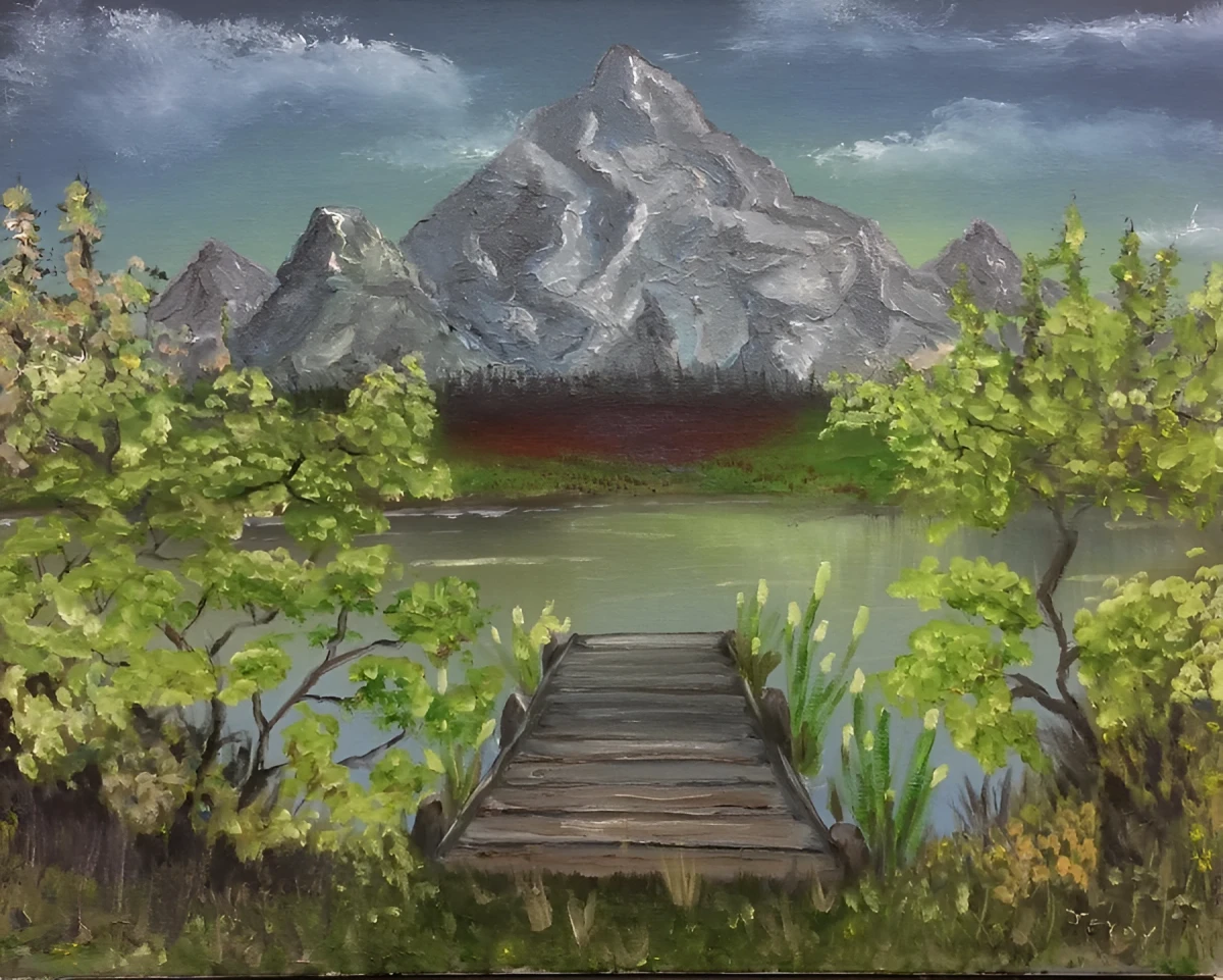 Stand Still and Love, Painting - Oil On Canvas by Dora Ybarra