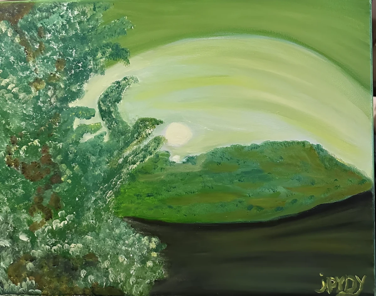 SuperMoon 2023, Painting - Oil On Canvas by Dora Ybarra