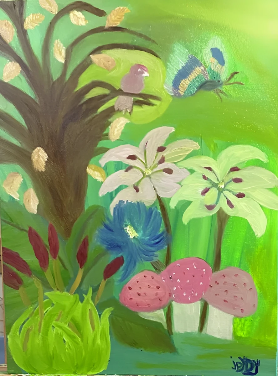 Tranquility, Painting - Oil On Canvas by Dora Ybarra
