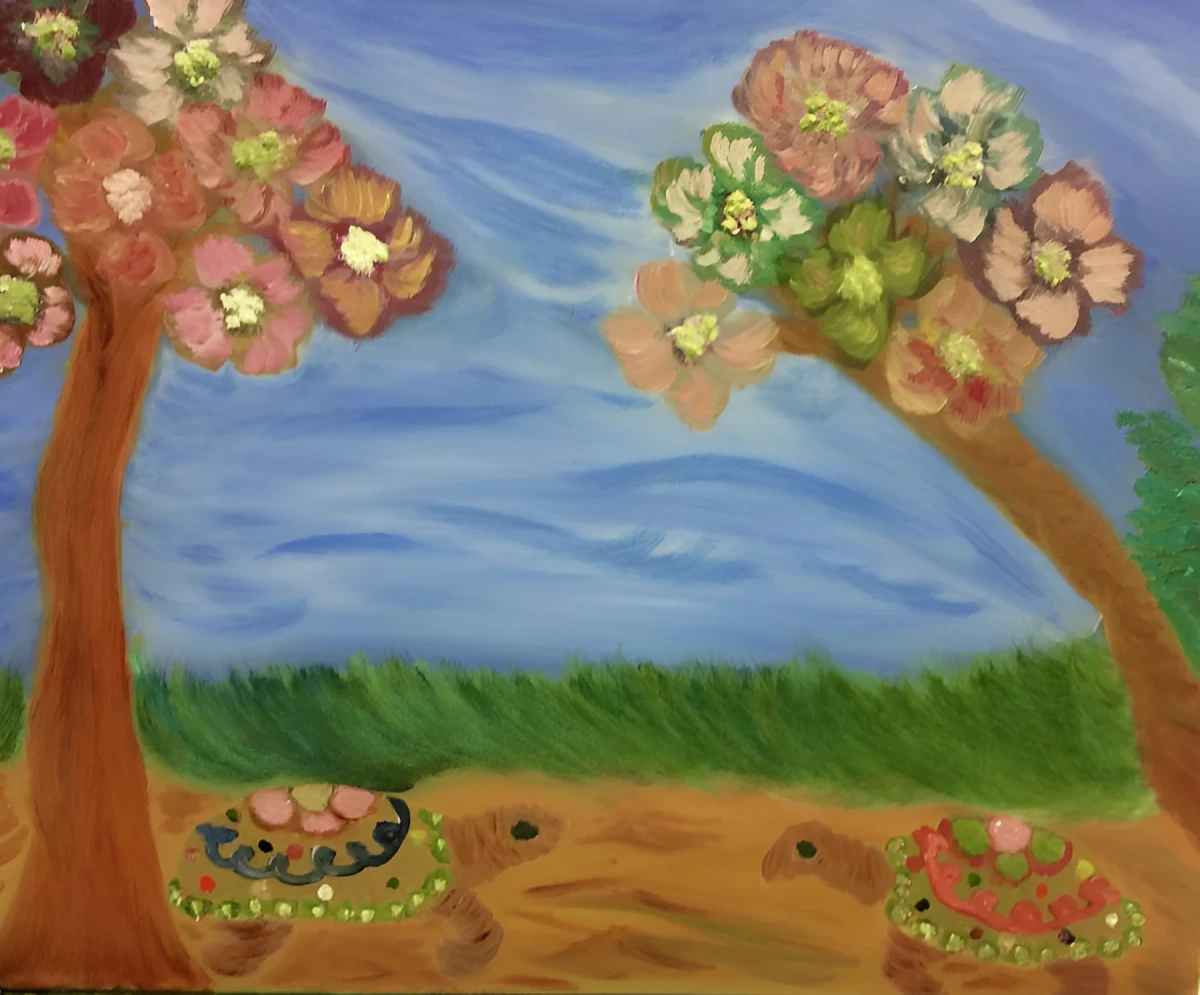 Turtle Love, Painting - Oil On Canvas by Dora Ybarra