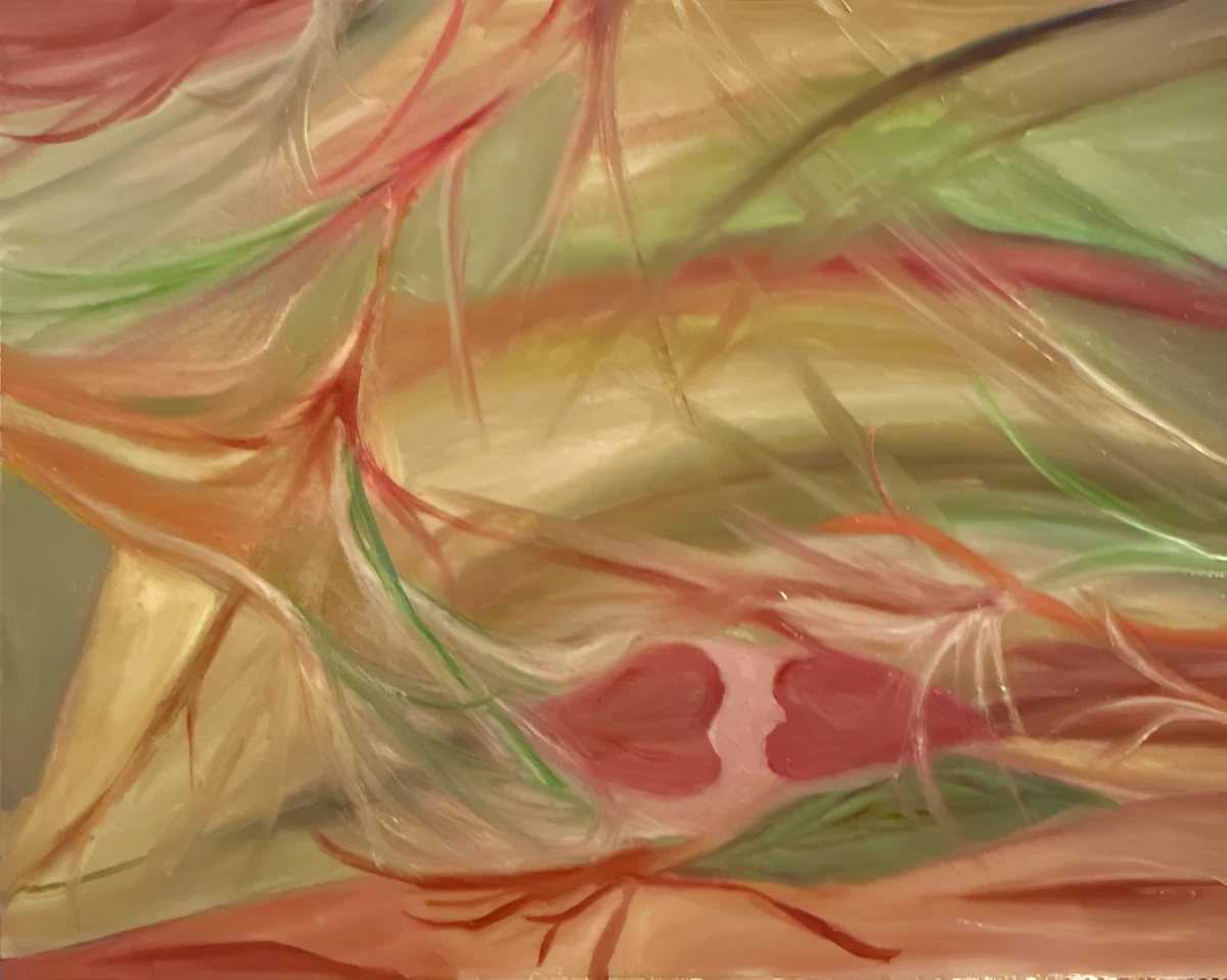 Two Hearts, Painting - Oil On Canvas by Dora Ybarra