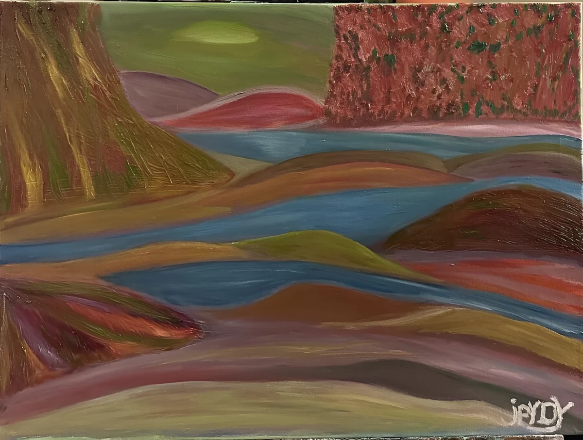Vibrant Peace, Painting - Oil On Canvas by Dora Ybarra