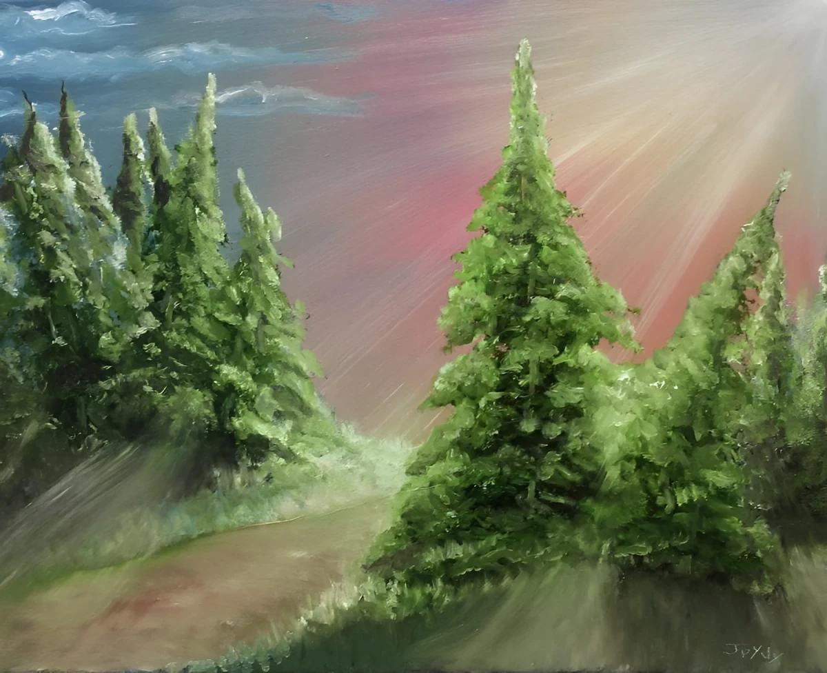 Winter Spectacular Peace, Painting - Oil On Canvas by Dora Ybarra
